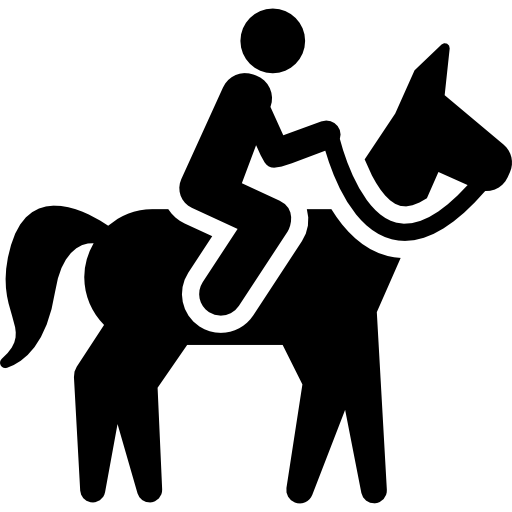 Reter auf einem Pferd