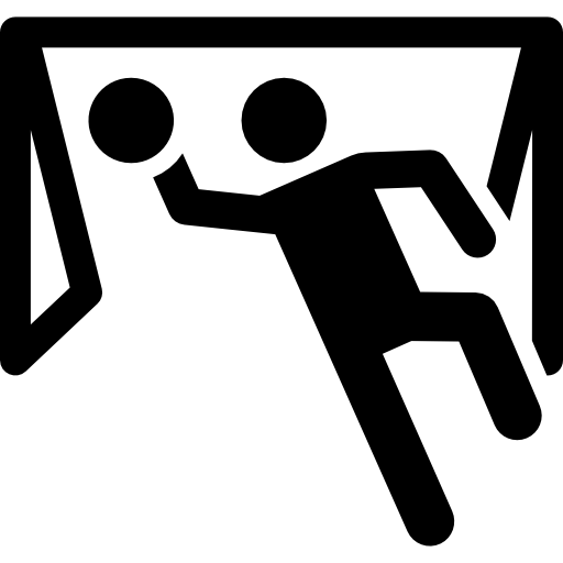 Goalballspieler h&auml;lt einen Ball